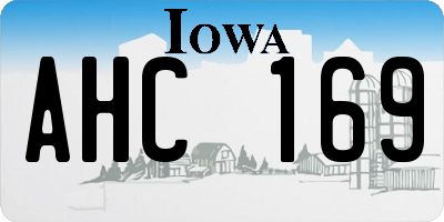 IA license plate AHC169