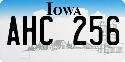 IA license plate AHC256