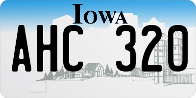 IA license plate AHC320