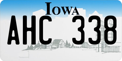 IA license plate AHC338