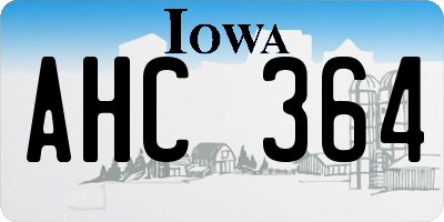 IA license plate AHC364