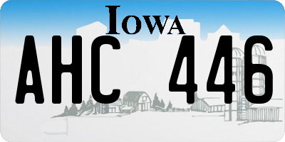 IA license plate AHC446