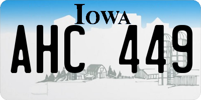 IA license plate AHC449