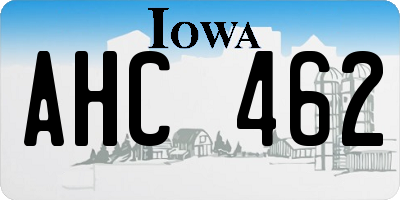 IA license plate AHC462