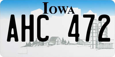 IA license plate AHC472