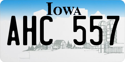 IA license plate AHC557