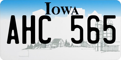 IA license plate AHC565