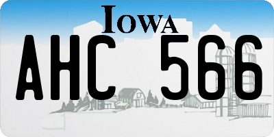 IA license plate AHC566