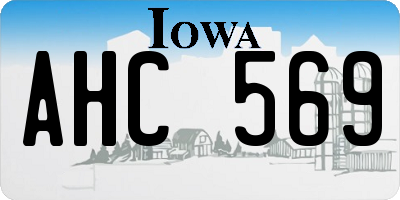 IA license plate AHC569