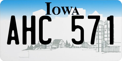 IA license plate AHC571