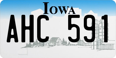 IA license plate AHC591