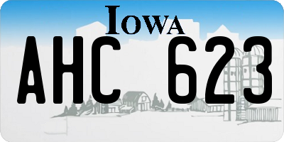 IA license plate AHC623