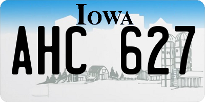 IA license plate AHC627