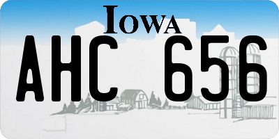 IA license plate AHC656