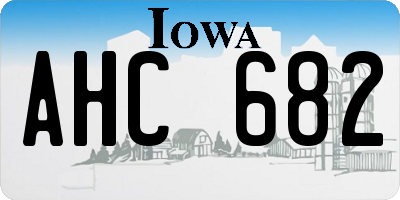 IA license plate AHC682