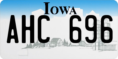 IA license plate AHC696