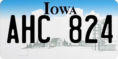 IA license plate AHC824