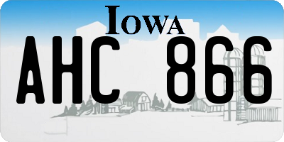 IA license plate AHC866