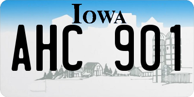 IA license plate AHC901