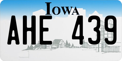 IA license plate AHE439