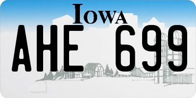 IA license plate AHE699