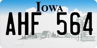 IA license plate AHF564