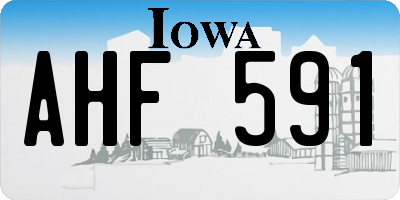 IA license plate AHF591