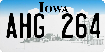 IA license plate AHG264