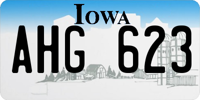 IA license plate AHG623
