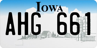 IA license plate AHG661