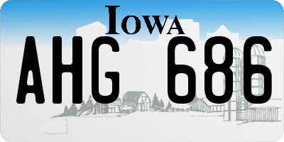 IA license plate AHG686