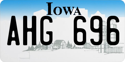 IA license plate AHG696