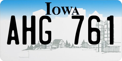 IA license plate AHG761
