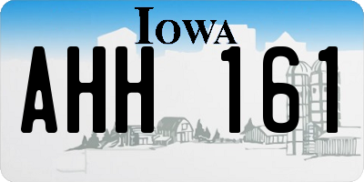 IA license plate AHH161