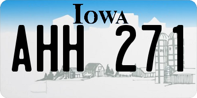IA license plate AHH271