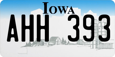IA license plate AHH393