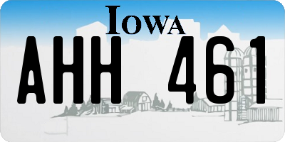IA license plate AHH461