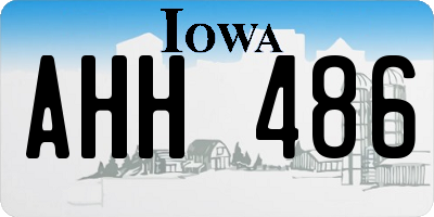 IA license plate AHH486