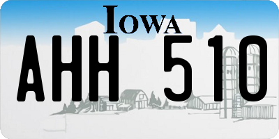 IA license plate AHH510