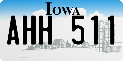 IA license plate AHH511