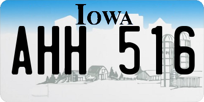 IA license plate AHH516