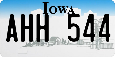 IA license plate AHH544