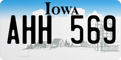 IA license plate AHH569
