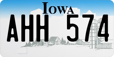 IA license plate AHH574