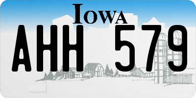 IA license plate AHH579