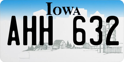 IA license plate AHH632