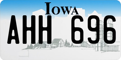 IA license plate AHH696