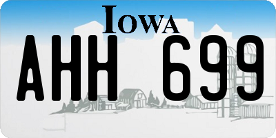 IA license plate AHH699