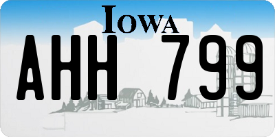 IA license plate AHH799