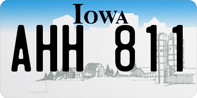 IA license plate AHH811